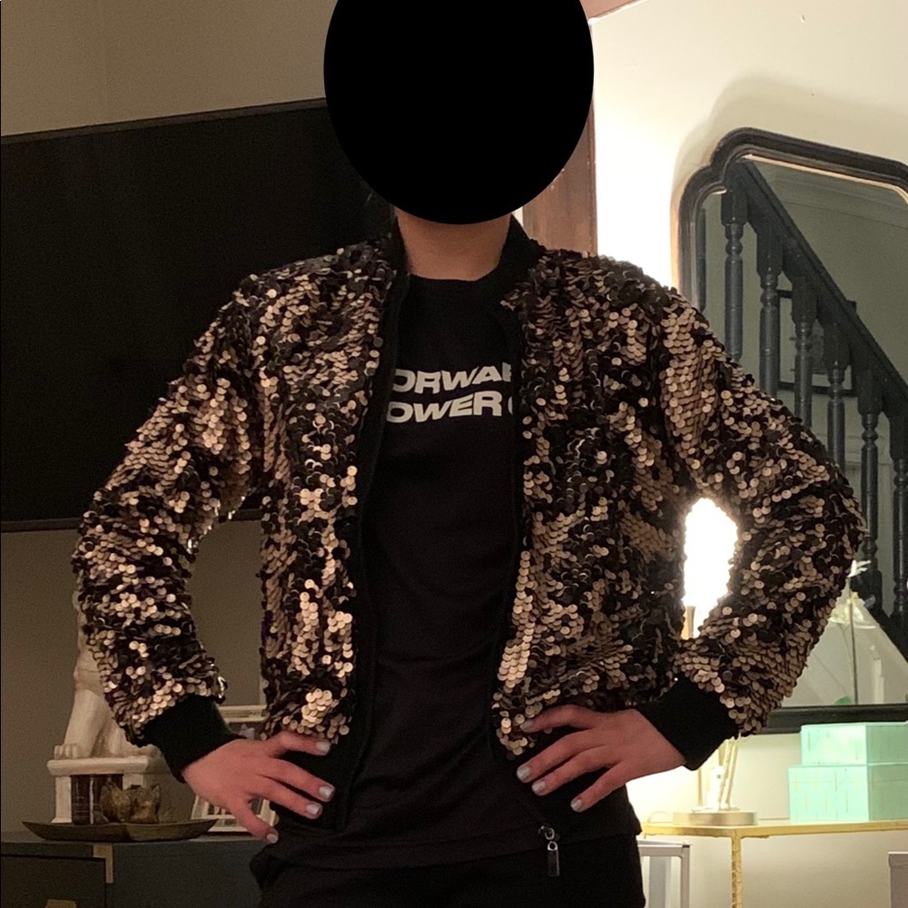 Silence And Noise Matte Sequin Jacket From Urban - image 1